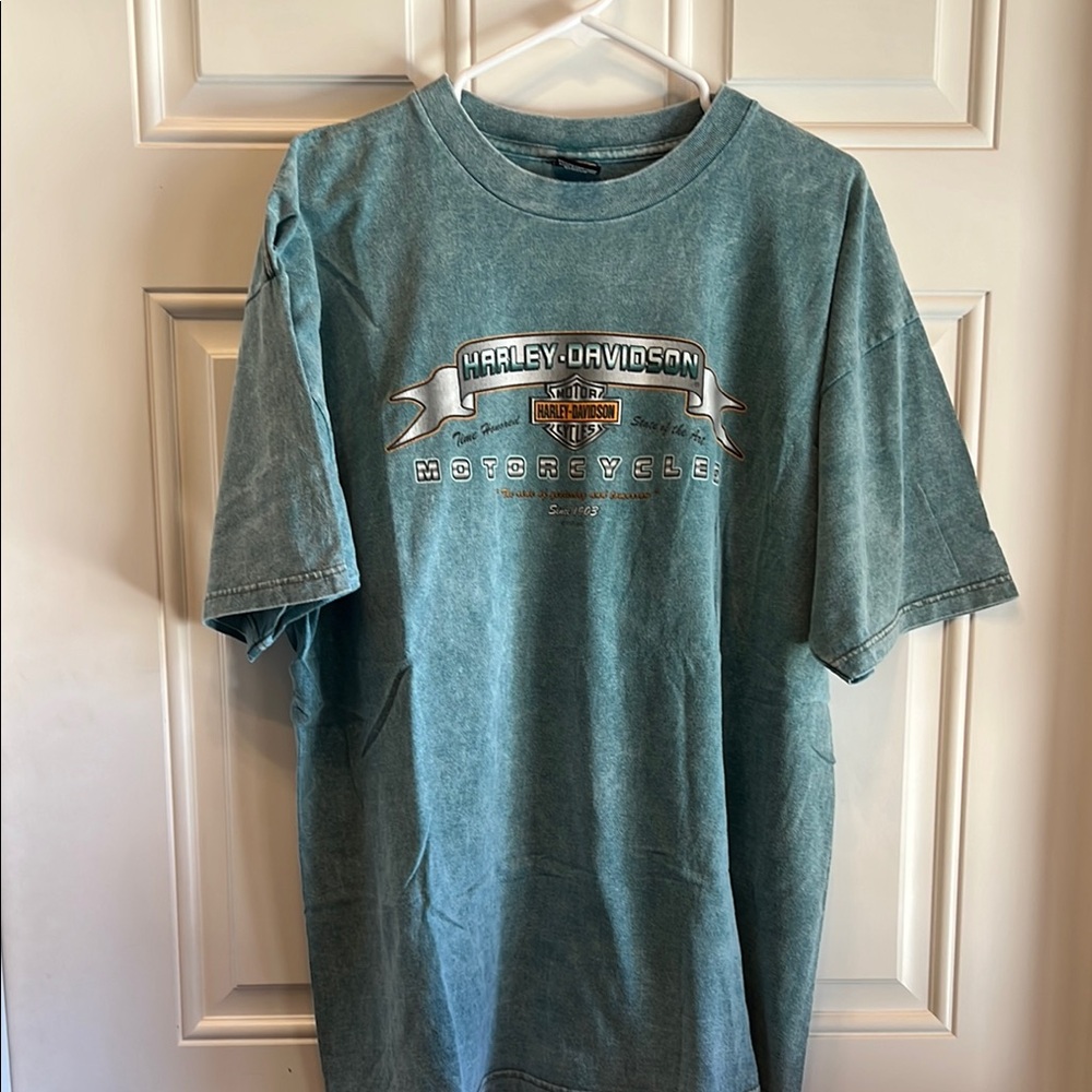Harley-Davidson Blue Graphic Short Sleeve Tee